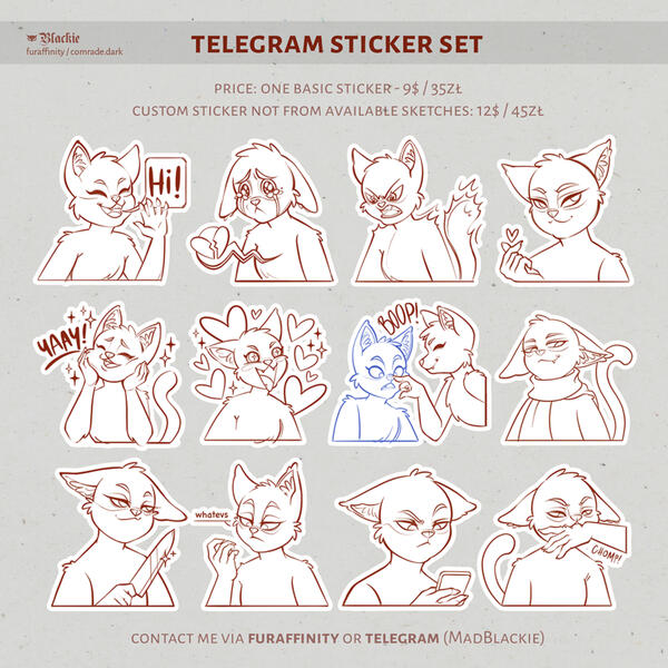 custom Telegram stickers se